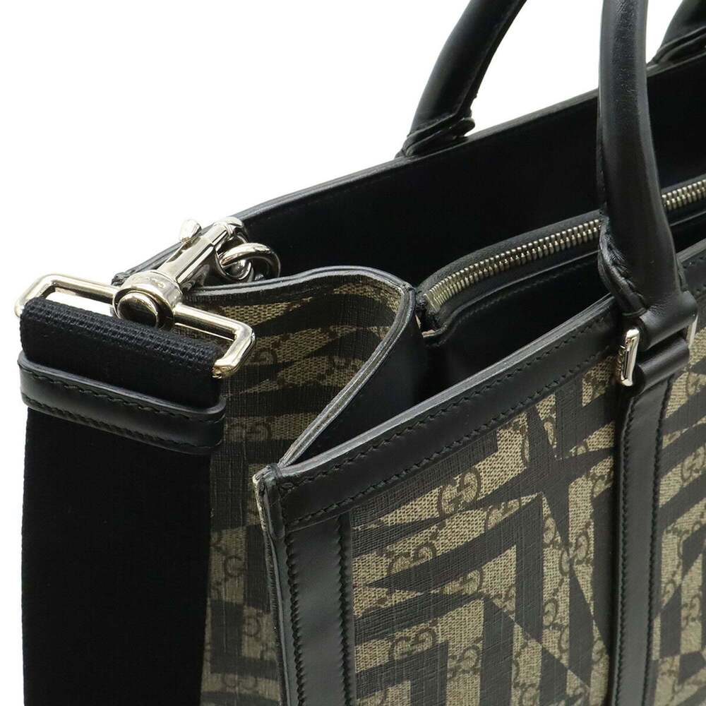 GUCCI Black Leather Shoulder Bag - Picture 6 of 10